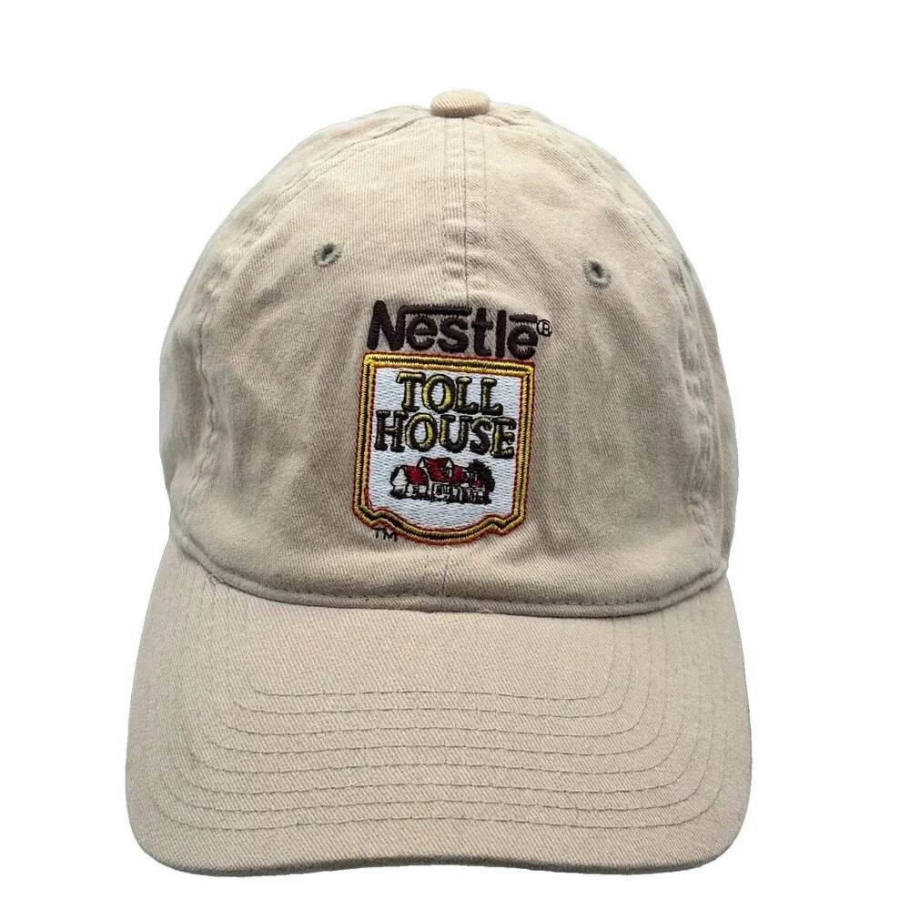 Vintage Nestle Toll House PPC Racing #10 Scott Riggs NASCAR Flexfit Hat Tan
